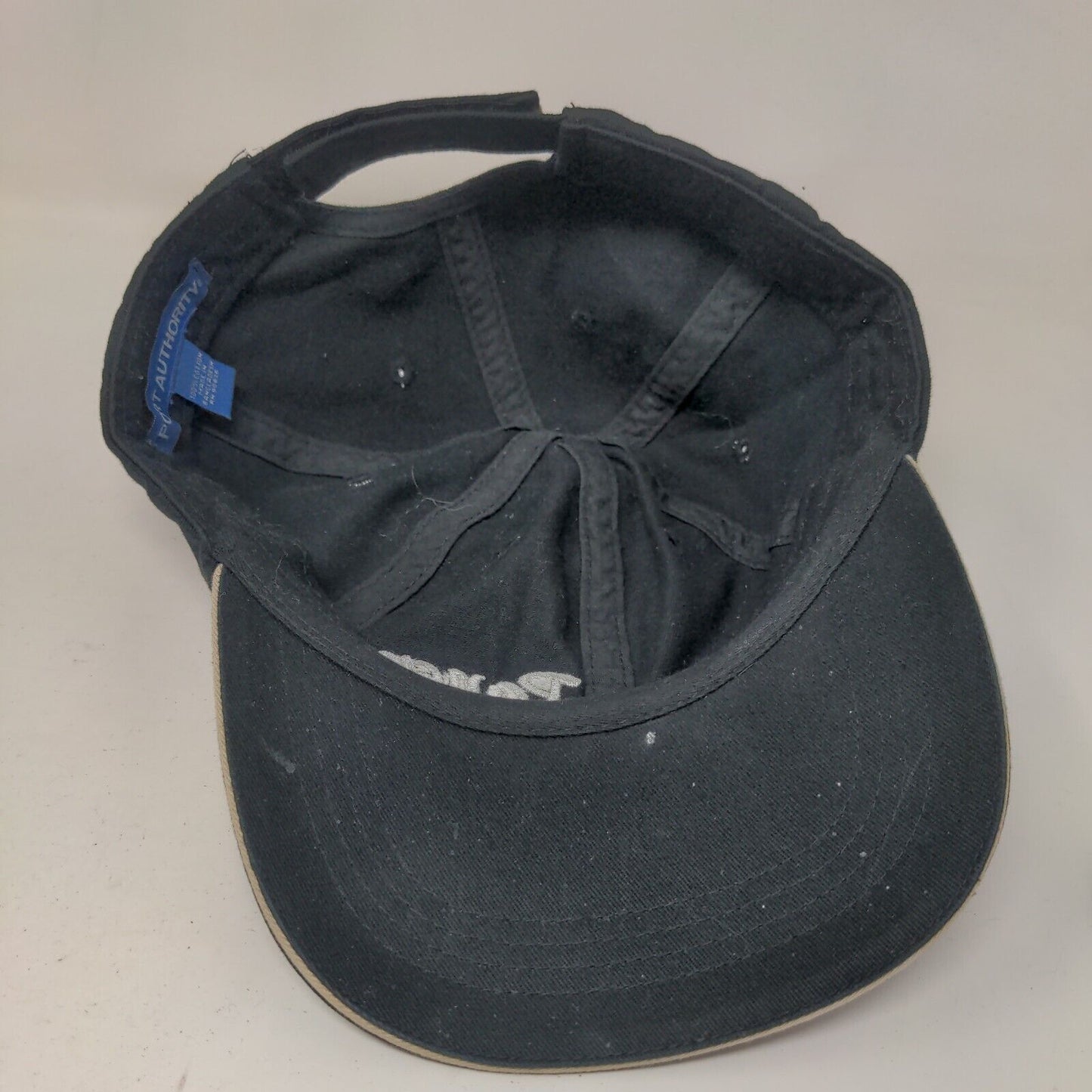 Panera Bread Strapback Hat Black One Size Embroidered Port Authority