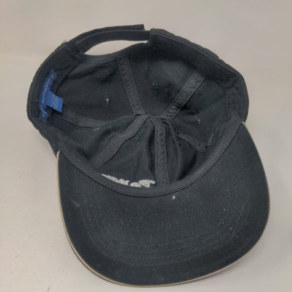 Panera Bread Strapback Hat Black One Size Embroidered Port Authority