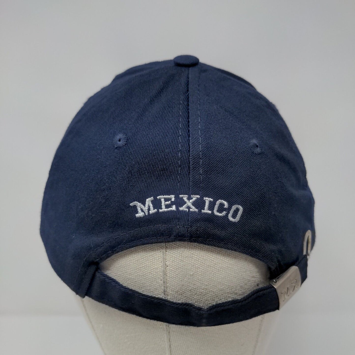 CZ Cozumel Mexico Slideback Hat Blue One Size Adjustable Embroidered Usha Ris