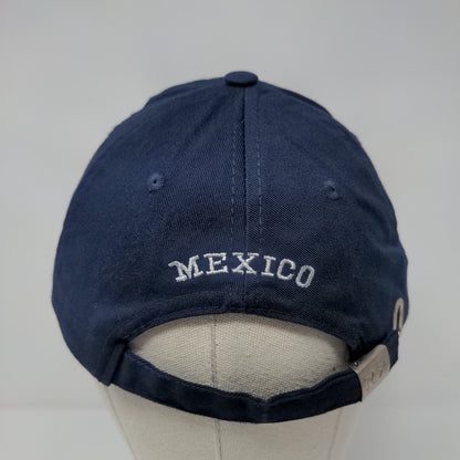 CZ Cozumel Mexico Slideback Hat Blue One Size Adjustable Embroidered Usha Ris