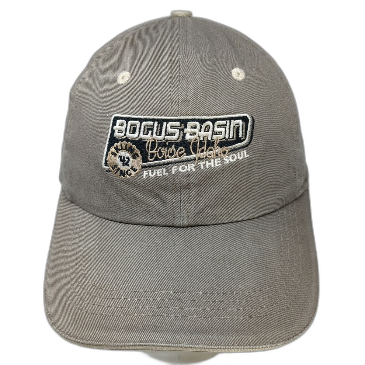 Ahead Baseball Cap Brown OSFM Bogus Basin Boise Idaho Skiing Fuel For Soul Hat