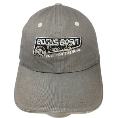 Ahead Baseball Cap Brown OSFM Bogus Basin Boise Idaho Skiing Fuel For Soul Hat