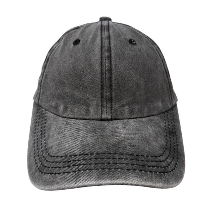 Unbranded Ponyback Slideback Hat Gray One Size Adjustable 6 Panel Blank Cotton