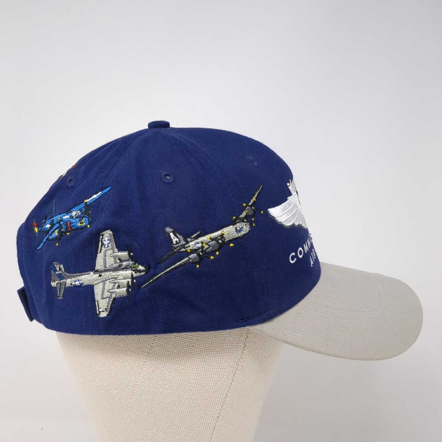 Commemorative Air Force Strapback Hat Blue One Size Bomber Command