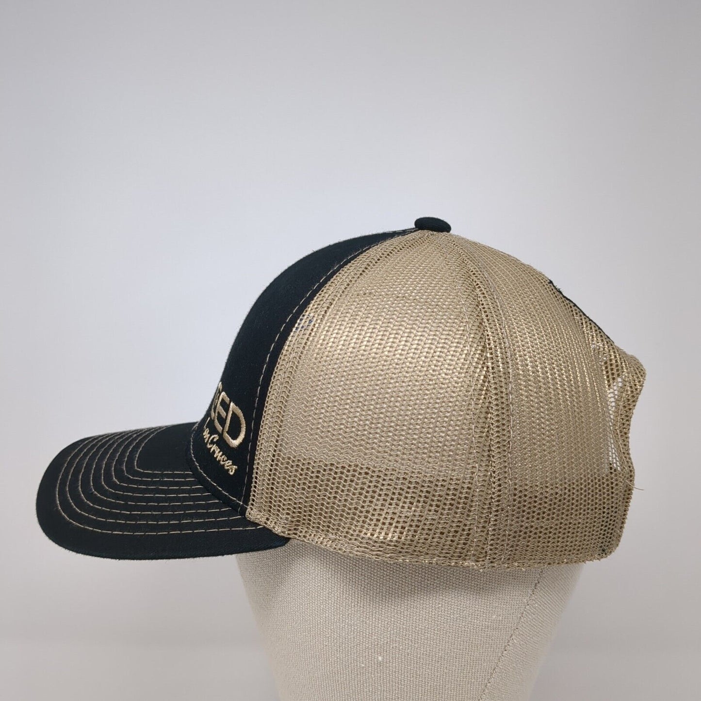 CED Las Cruces Strapback Trucker Hat Multi One Size Mesh Back Square D