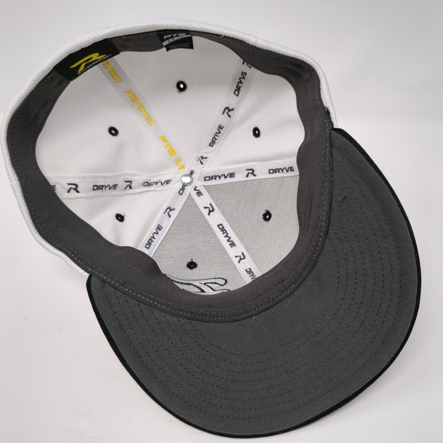 Letter F Established 2007 Fitted Hat White L-XL Richardson Dryve 6 Panel
