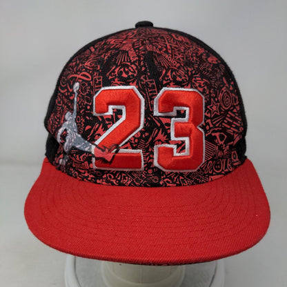 Malaki Chicago Snapback Hat #23 Red Black Embroidered Logo OSFM