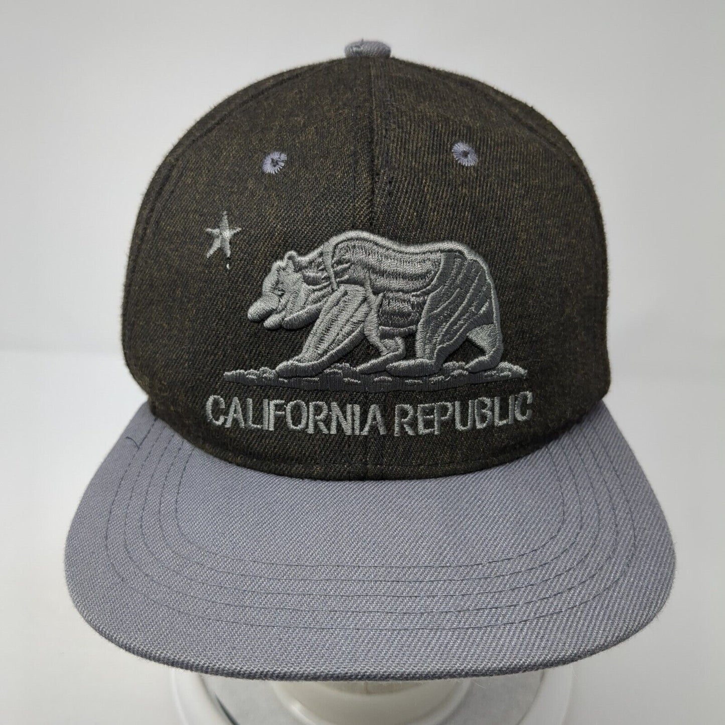 California Republic Snapback Hat Multicolor OS Adjustable Embroidered 6 Panel