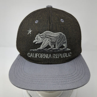 California Republic Snapback Hat Multicolor OS Adjustable Embroidered 6 Panel
