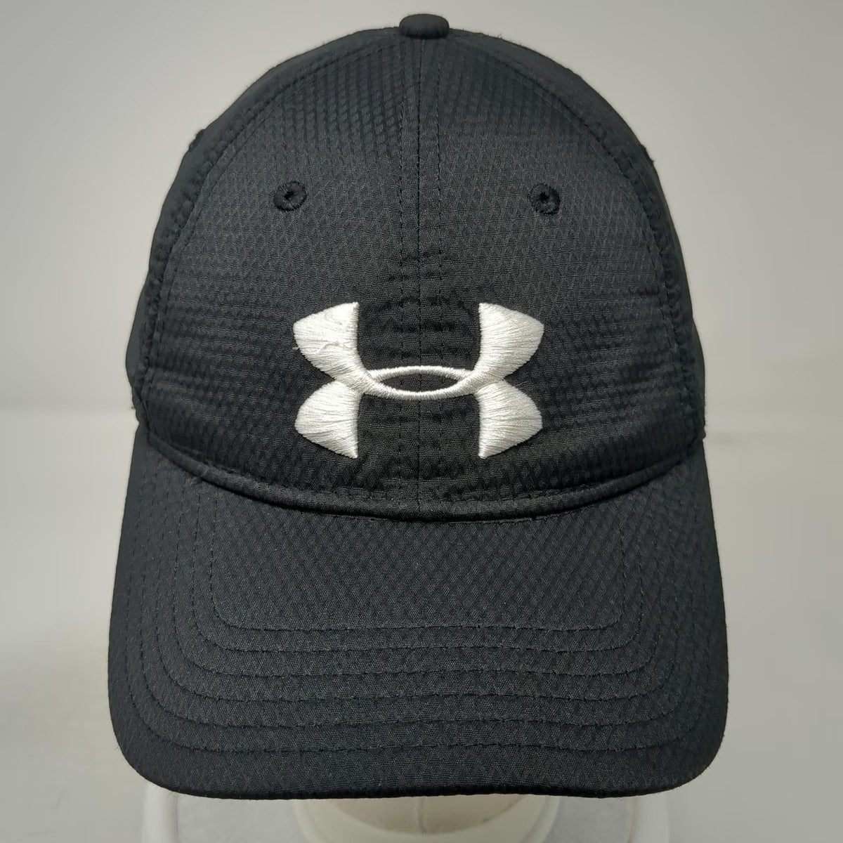 Under Armour Baseball Cap Black One Size Heatgear Slideback Logo Athletic Hat