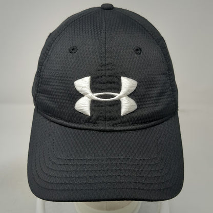 Under Armour Baseball Cap Black One Size Heatgear Slideback Logo Athletic Hat