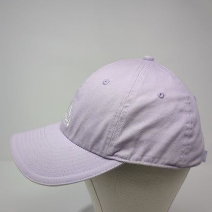 Adidas Strapback Baseball Cap Purple One Size Adjustable Embroidered 6 Panel