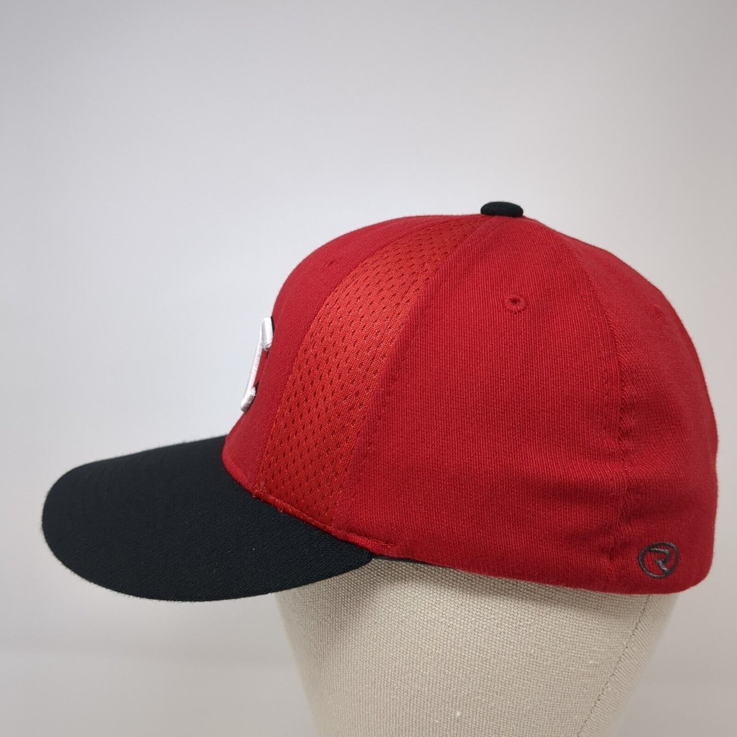 SC Fitted Hat Red S-M Flexfit Embroidered Colorblock Richardson Pulse