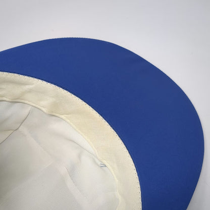Eddie Bauer 5 Panel Blue Hat Gore-Tex Elastic Back Made in USA Outdoor Vintage