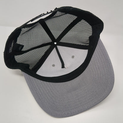 Crossed Axes Snapback Trucker Hat Gray OS Adjustable Mesh Back Port Authority
