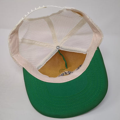Stylemaster Sutan+ Green White Snapback Mesh Foam Front Trucker Hat OSFM USA