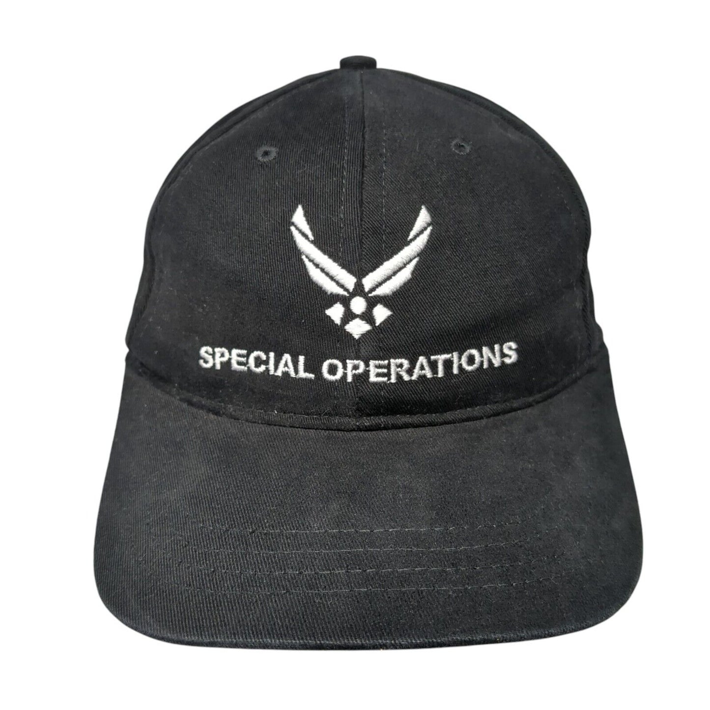 Special Operations Fitted Hat Black One Size Solid Air Force Spec Ops