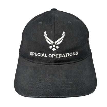 Special Operations Fitted Hat Black One Size Solid Air Force Spec Ops