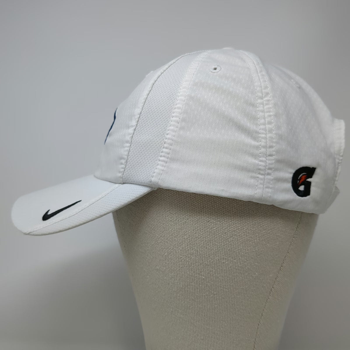 Nike Baseball Cap White One Size Manning Passing Academy Gatorade Dri-FIT Hat