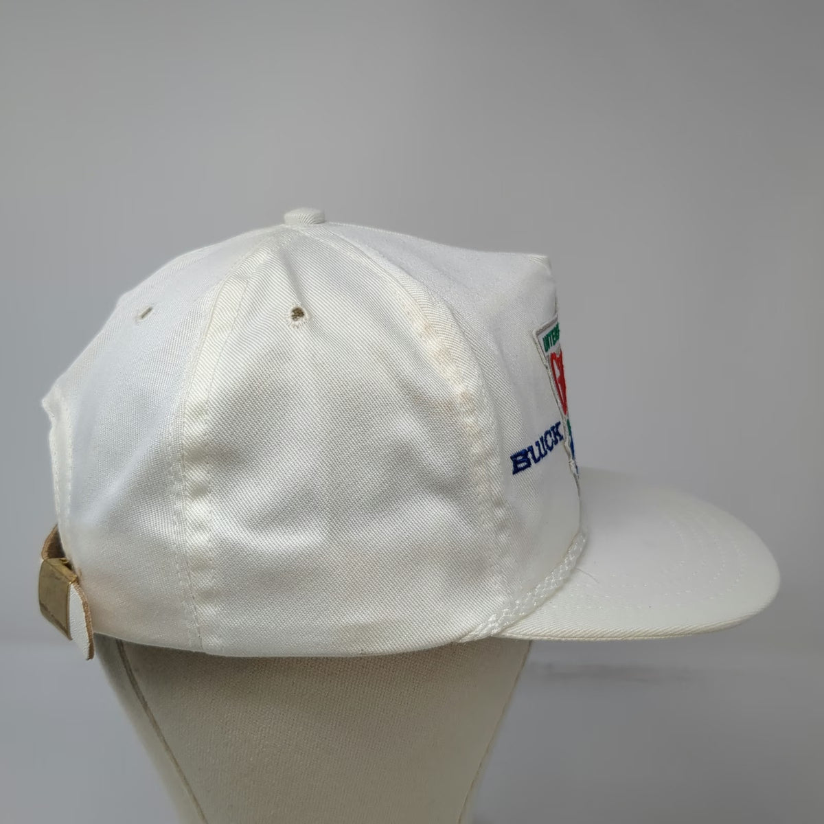 Great Race Ltd 5 Panel White OS Great American Race 1991 Buick Rope Hat Vintage