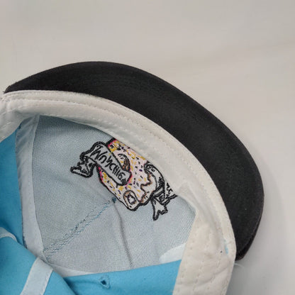 Munchie Madness Snapback Hat Blue One Size Embroidered Colorblock