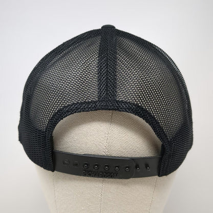 Richardson Trucker Hat Black One Size Premier Aggregates Mountain Snapback Mesh