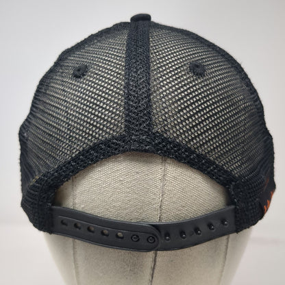Huk Trucker Hat Black One Size Performance Fishing Mesh Snapback Camo Patch