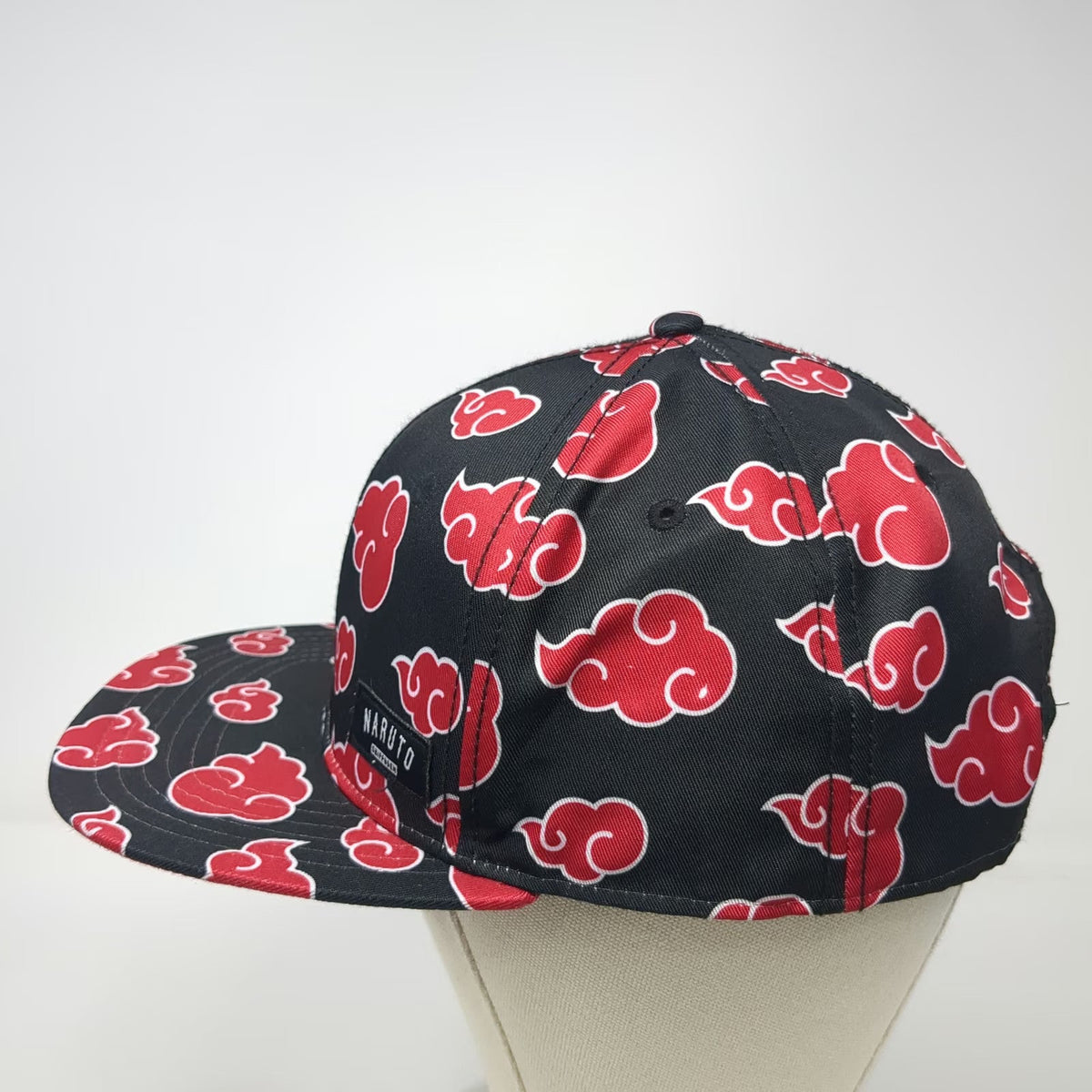 Bioworld Naruto Shippuden Akatsuki Red Cloud All Over Print Snapback Hat OSFM