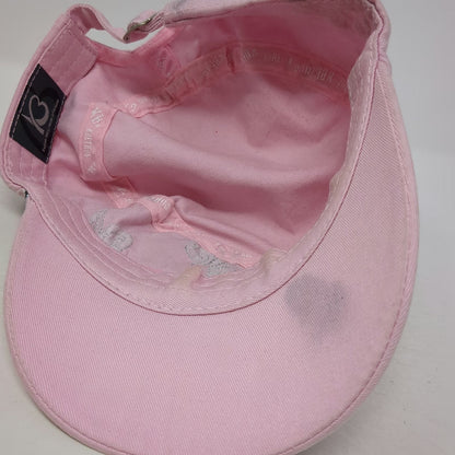 Kbethos Army Cap Pink One Size Beaded Cross Floral Glitter Cotton Adjustable Hat