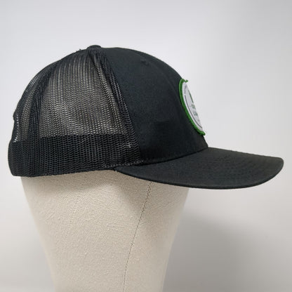 Yupoong Trucker Hat Black One Size Green Lumber Patch Mesh Back Snapback Hat