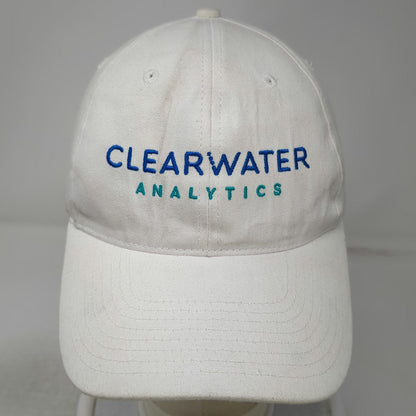 Hit Baseball Cap White One Size Clearwater Analytics Cotton Strapback Hat