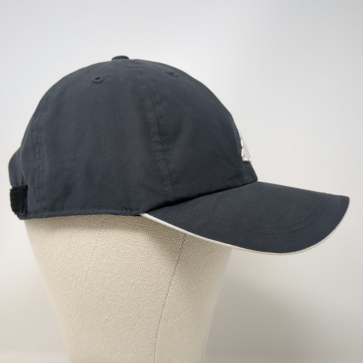 Adidas Baseball Cap Blue One Size Climalite Polyester Strapback Pink Logo Hat