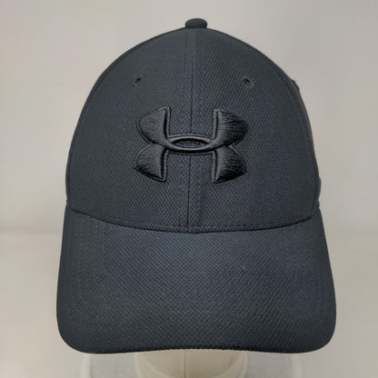 Under Armour Blitzing Fitted Hat Black M/L Classic Fit Embroidered