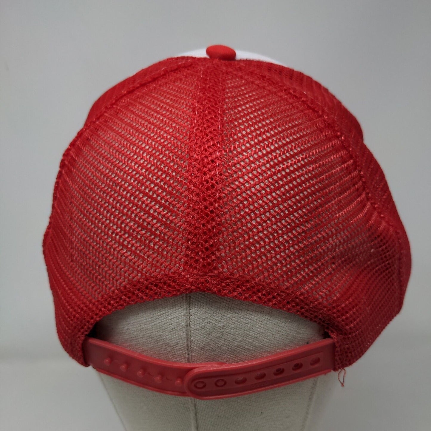 Hoffman's Radiator Snapback Trucker Hat Red OSFA Adjustable Mesh Back Rope Otto