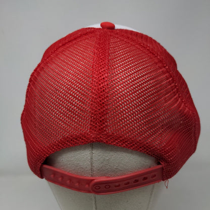 Hoffman's Radiator Snapback Trucker Hat Red OSFA Adjustable Mesh Back Rope Otto