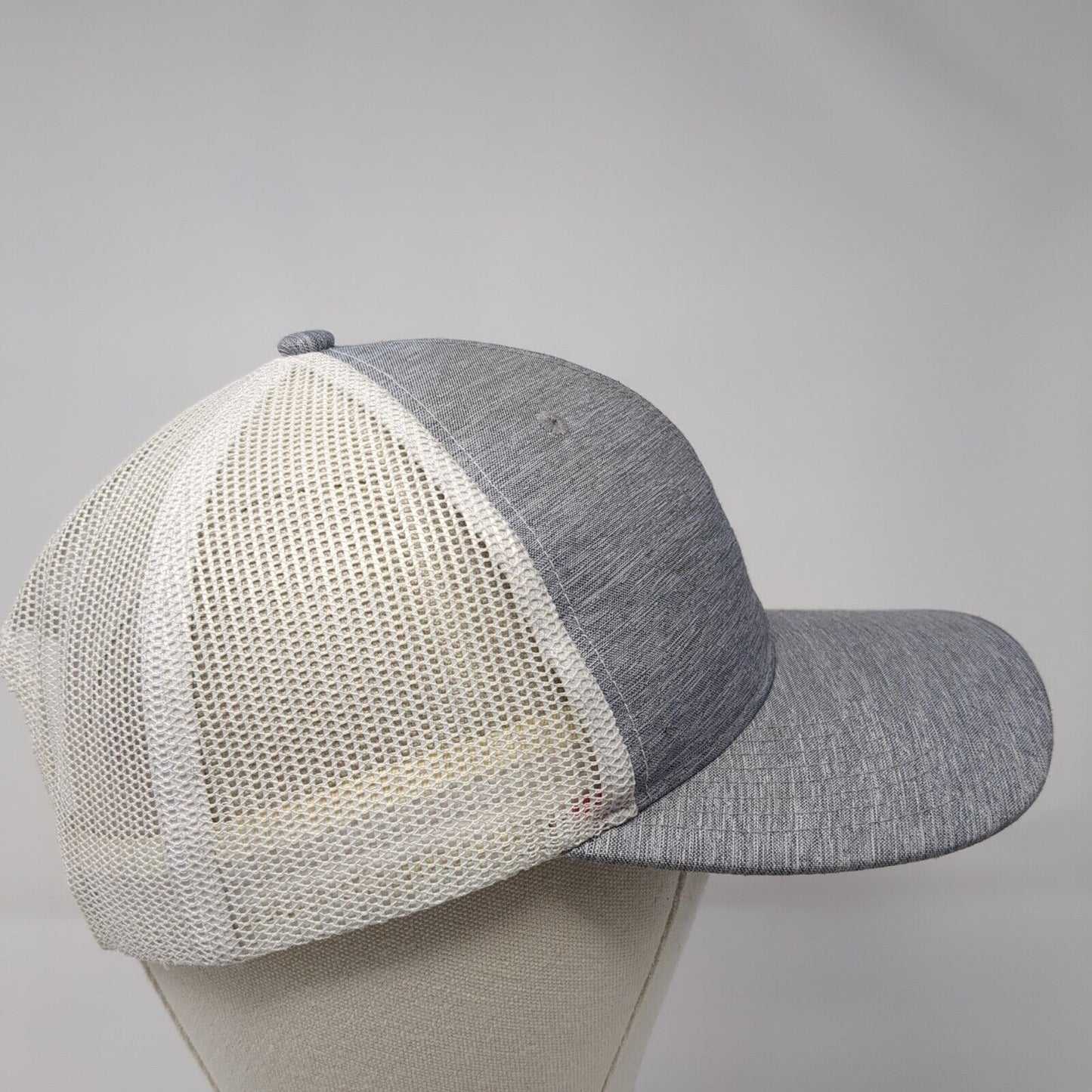 Simplot Grower Solutions Snapback Trucker Hat Gray Mesh Back Quake City Caps