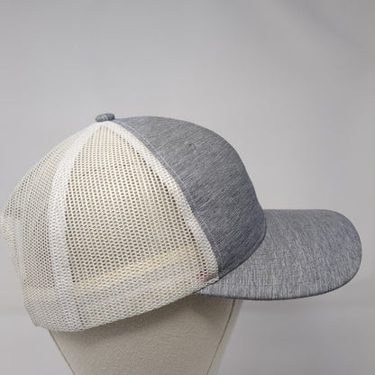 Simplot Grower Solutions Snapback Trucker Hat Gray Mesh Back Quake City Caps