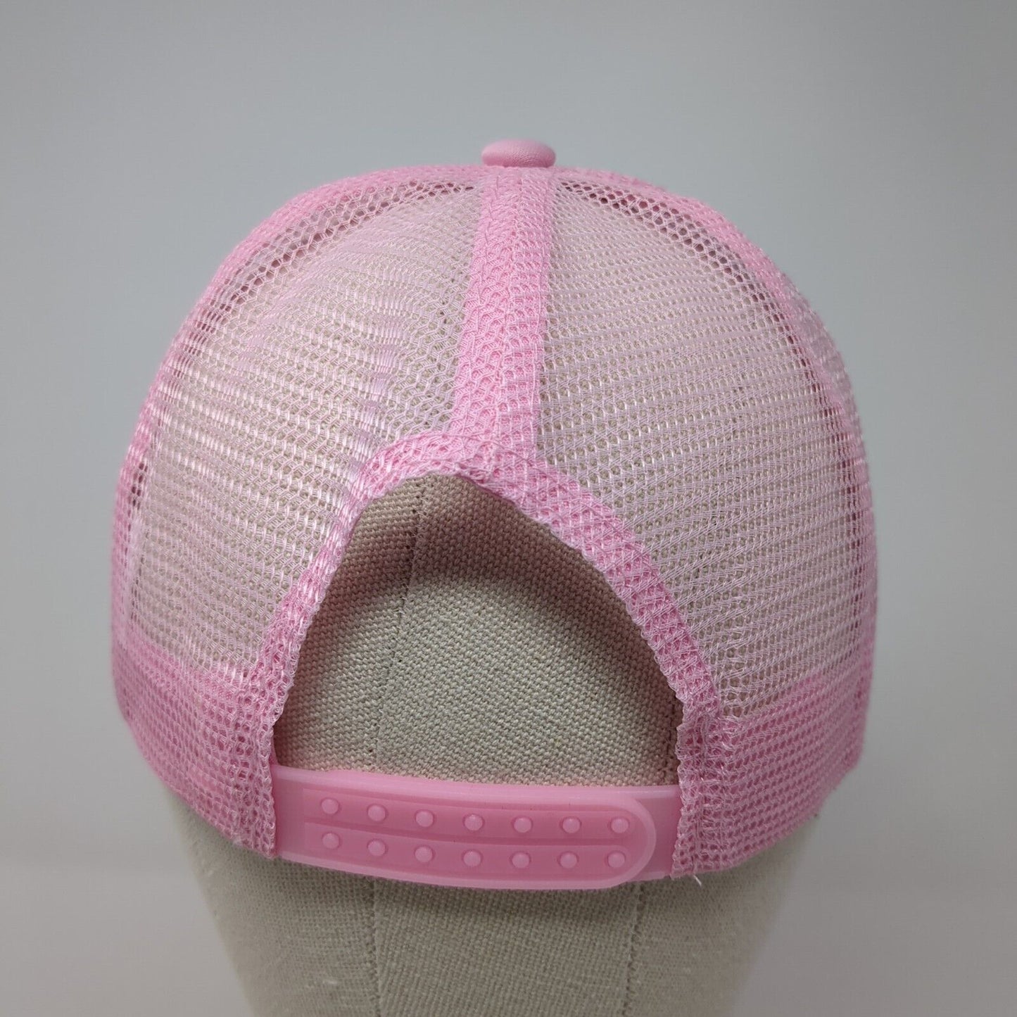 MILF Man I Love Fishing Snapback Trucker Hat Pink One Size Adjustable Mesh Back