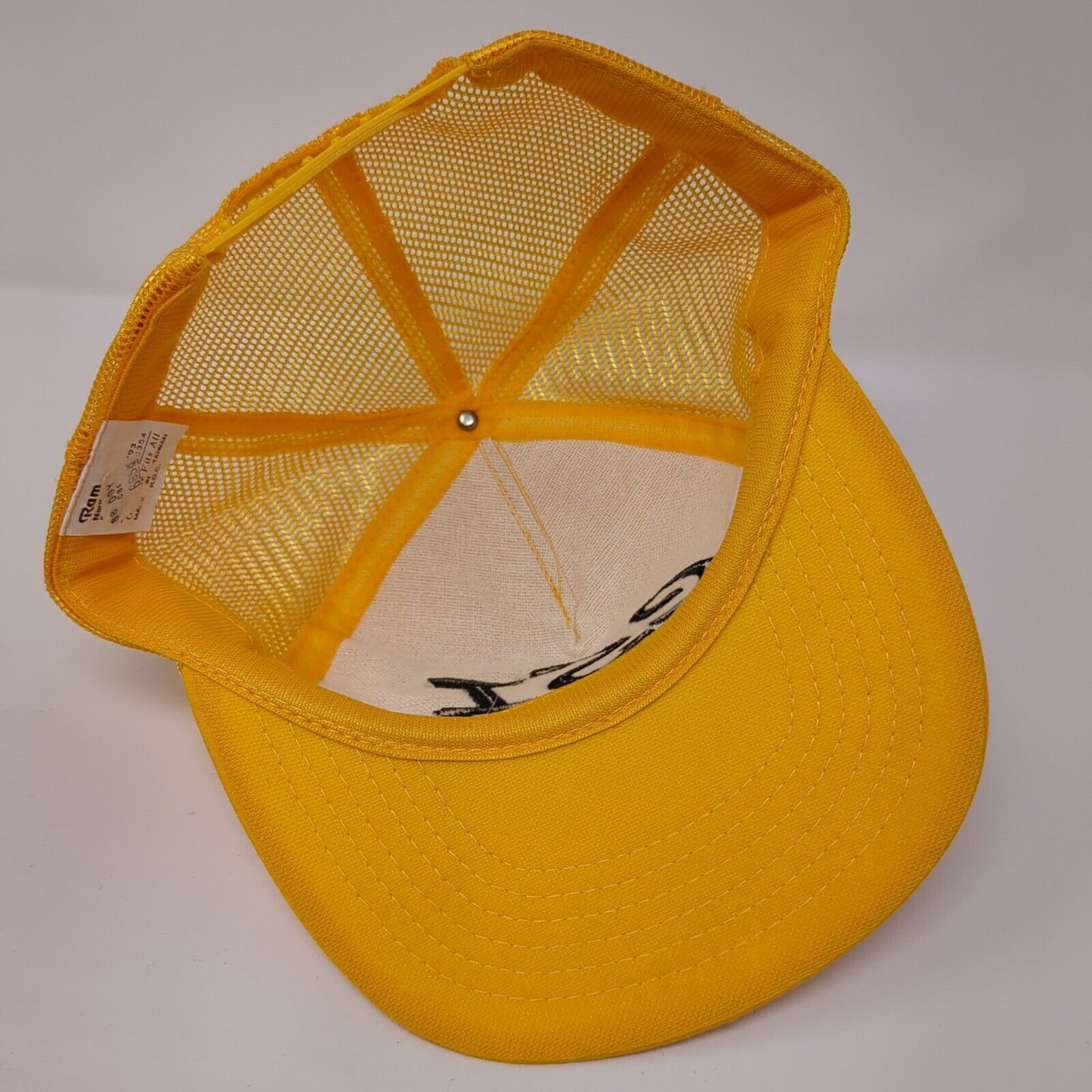 CSI Eagles Snapback Trucker Hat Yellow One Size Adjustable Mesh Back Rope
