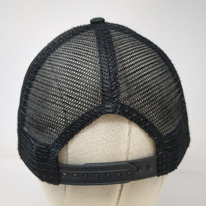 tsmgi Trucker Hat Black OSFM Valvoline Instant Oil Change Mesh Snapback Stripes