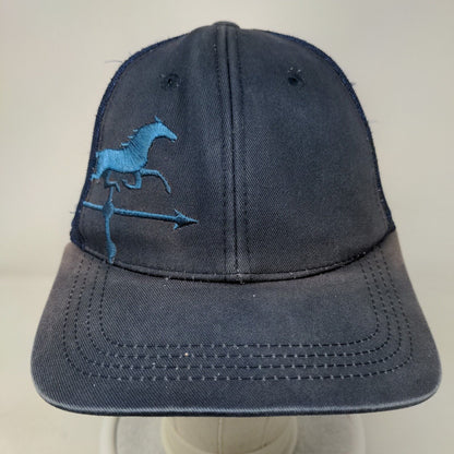 Middleburg Communities Snapback Trucker Hat Blue One Size Embroidered Mesh Back