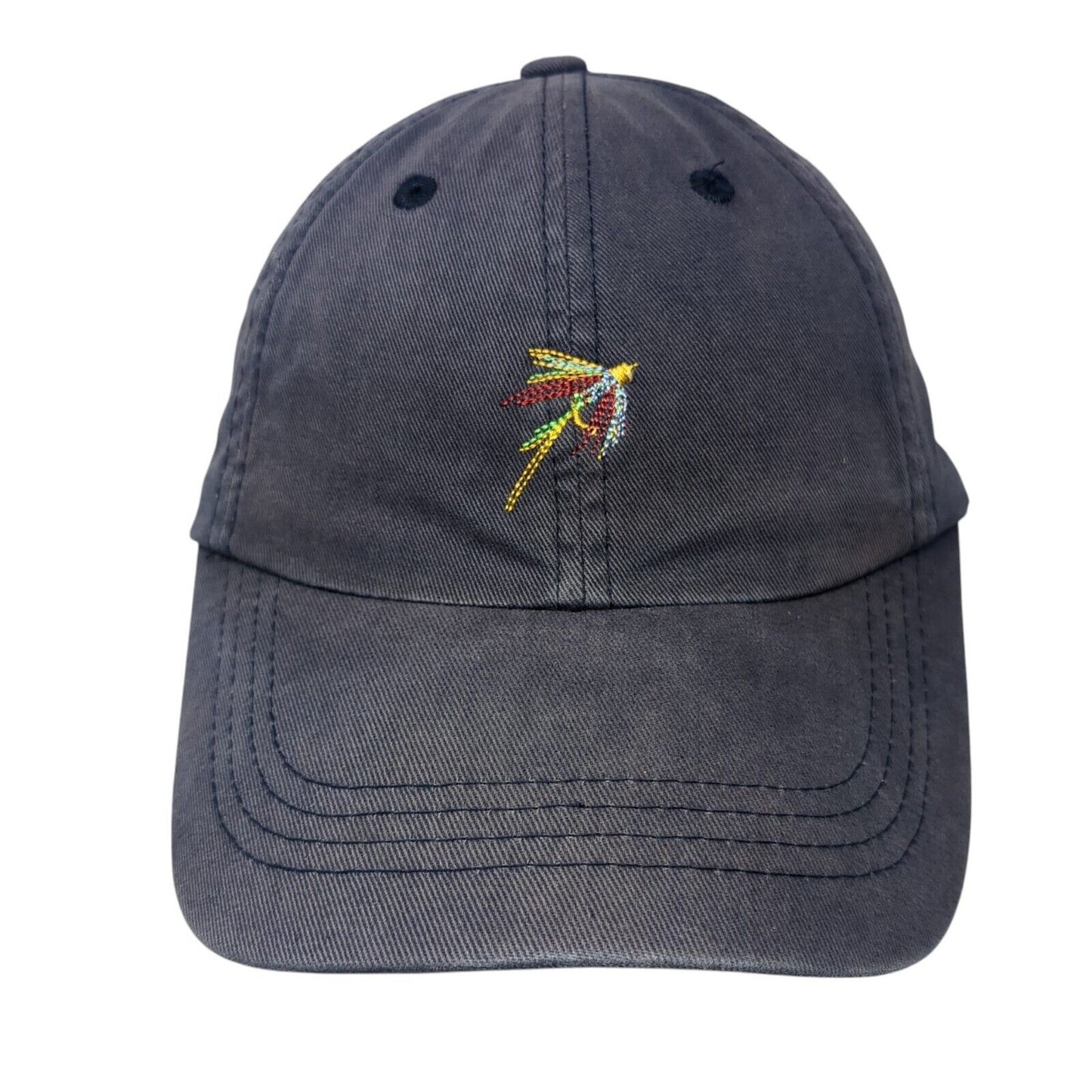 Charles F. Orvis Signature Collection Slideback Hat Blue OSFA Embroidered Fly