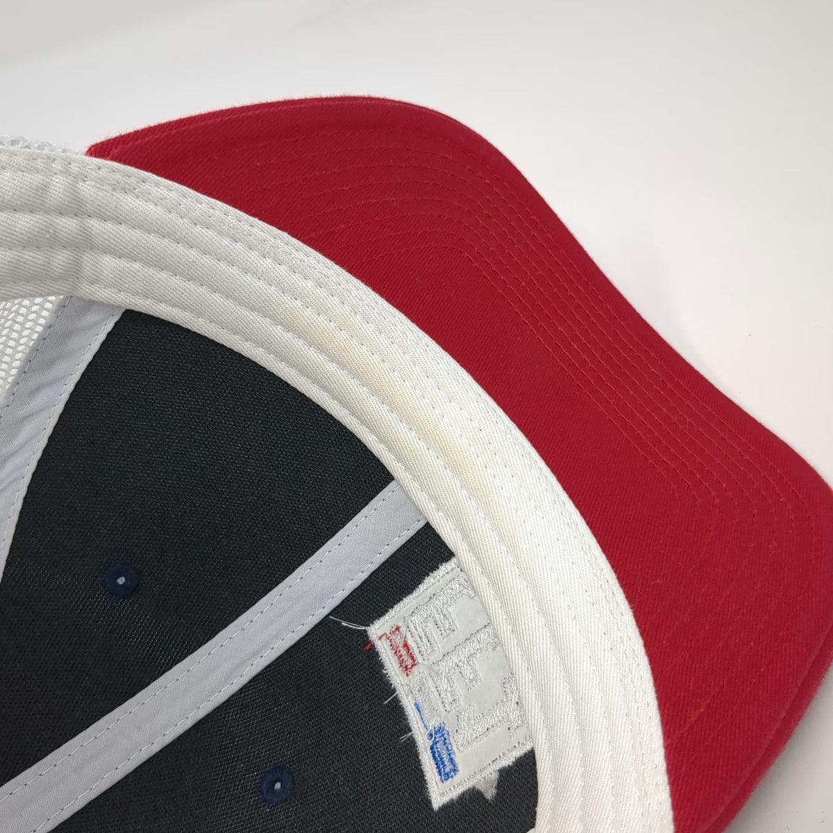 Outdoor Cap Trucker Hat Blue OSFM FF1 Shield Logo Mesh Back Snapback Red White