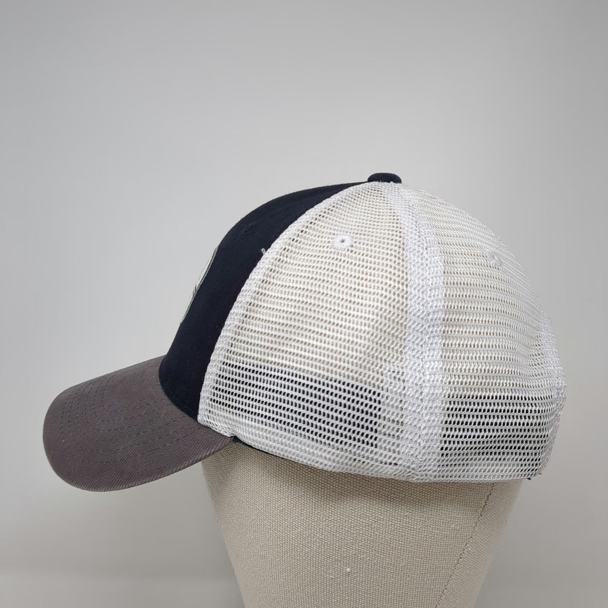Captivating Utah State Aggies NCAA Trucker Hat Blue Gray White One Size Mesh