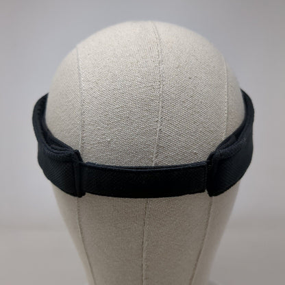SWA Strapback Sun Visor Hat Black OSFA Adjustable Embroidered Sport-Tek