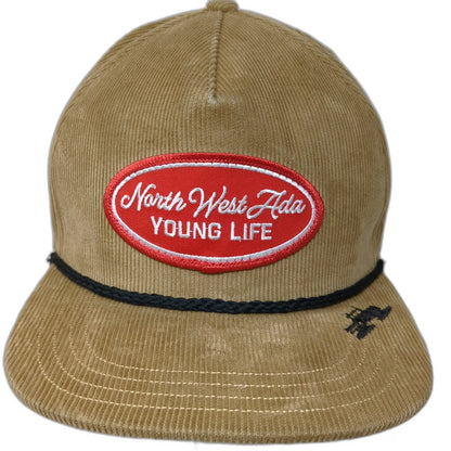 Spacecraft 5 Panel Brown One Size North West Ada Young Life Corduroy Rope Hat