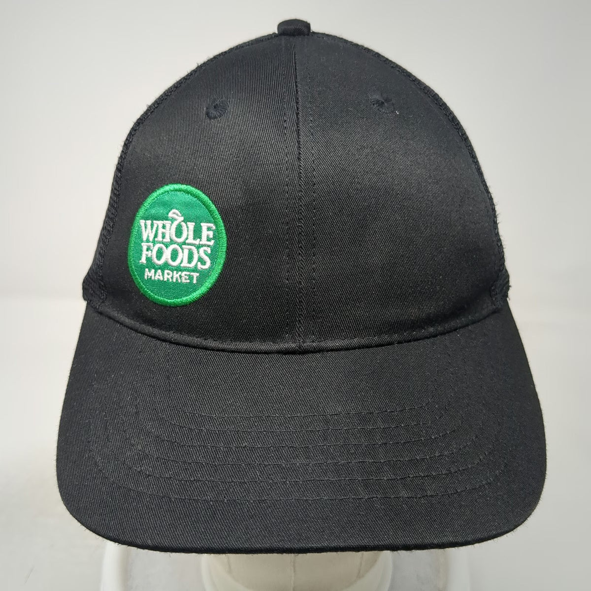 Whole Foods Market Boise Idaho Trucker Hat Black One Size Mesh Snapback RPET