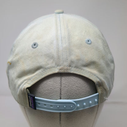 Patagonia 5 Panel Blue Hat One Size Snapback Mountain Logo Patch Recycled Brim