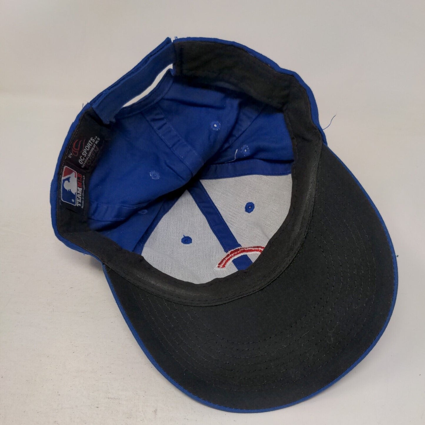 Chicago Cubs Strapback Hat Blue OSFM Embroidered Logo MLB Adjustable