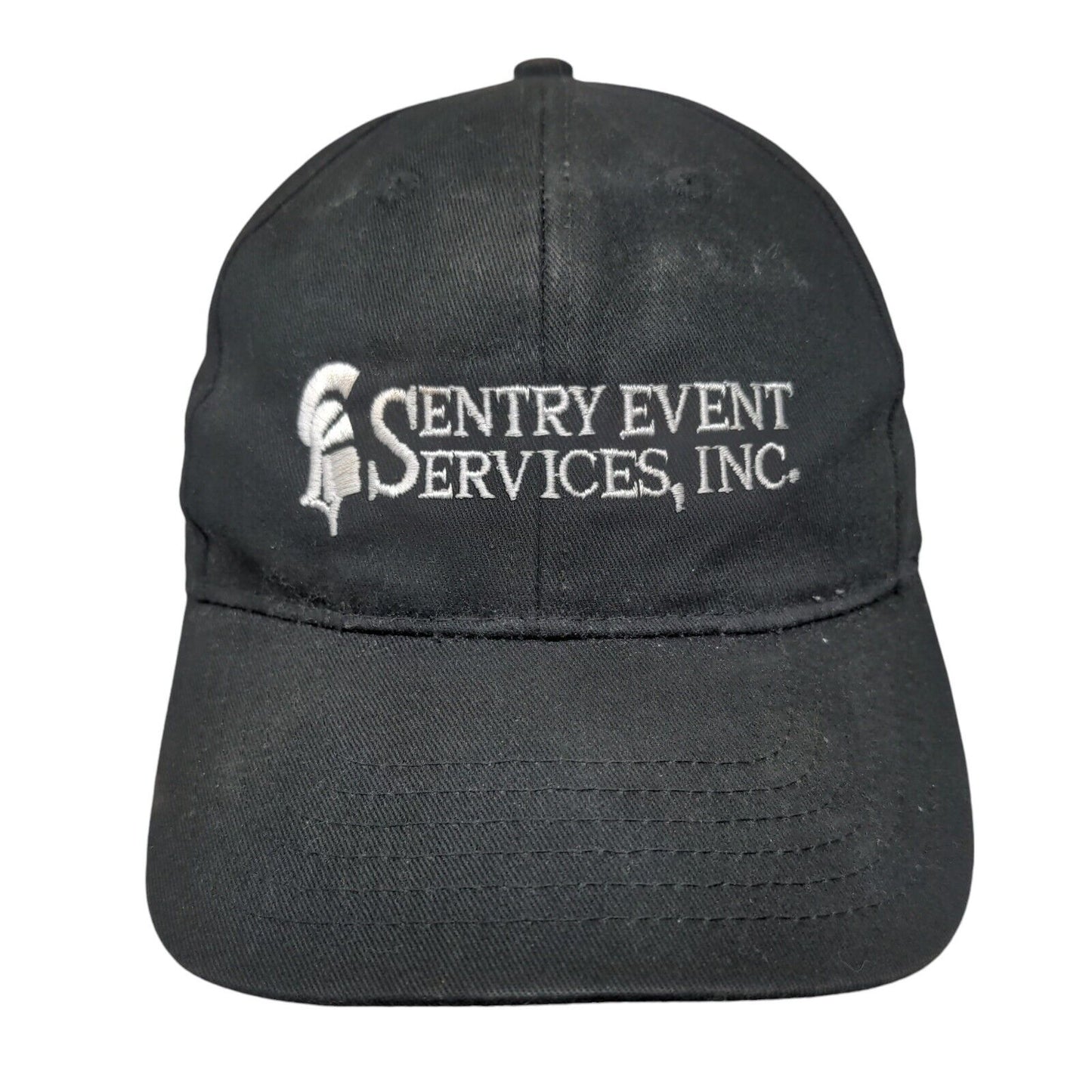 Sentry Event Services Inc Slideback Hat Black One Size Embroidered Big X
